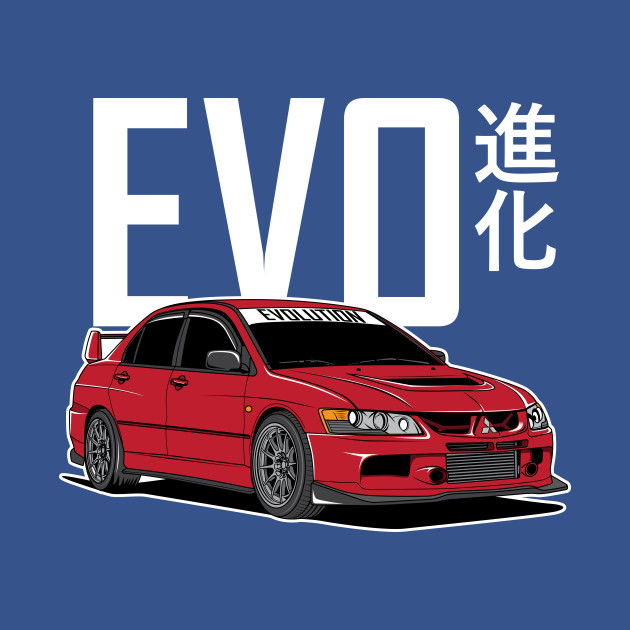 Discover JDM-EVO RED!!! - Evo - T-Shirt