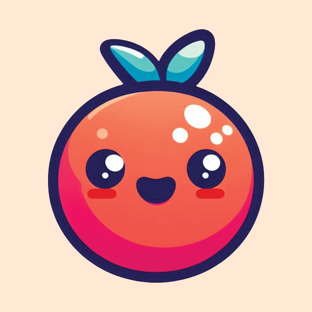 Cute Smiley Tomato Emoji by blue-koala