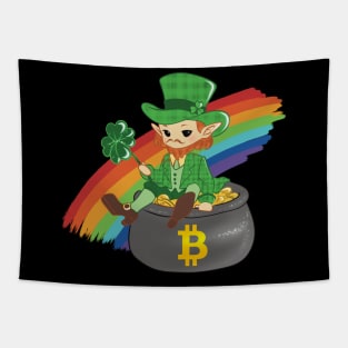 Lucky Bitcoin Patrick Day Tapestry