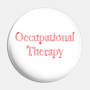 Occupational Therapy Mini Flowers - Pink and Red Pin