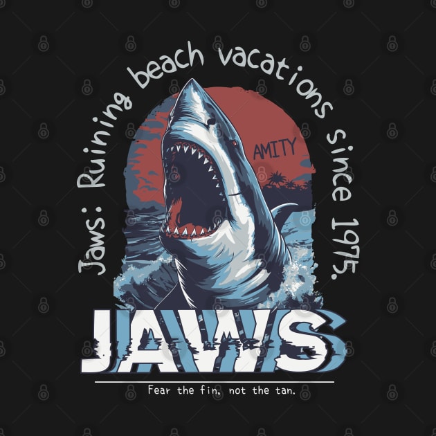 GREAT WHITE SHARK，JAWS BITE T-SHIRT 04 by ToddT