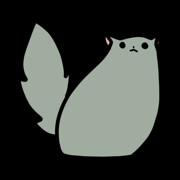 Fluffy Gray Cat by saradaboru