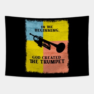 In The Beginning God Created The Trumpet Tapestry