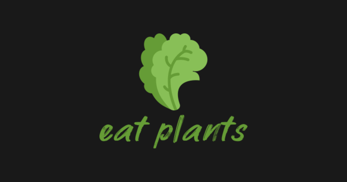 eat plants vegetarian slogan Vegetarian Gift Plakat i Druk