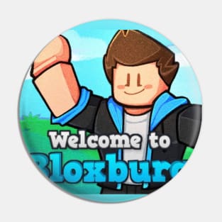 Bloxburg Cartoon Merch Pin