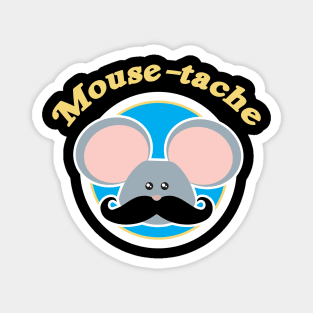 Mousetache  Gift for Rat Lovers Funny Mouse Rat Magnet