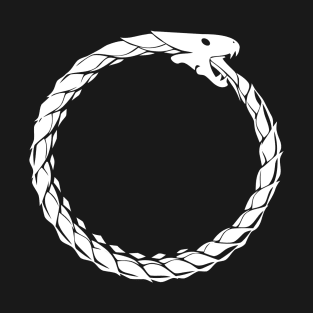 Skeleton of a Snake eating its own tail T-Shirt