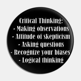 Critical Thinking Pin