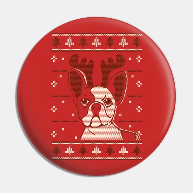 Xmas French bulldog Pin by otaku_sensei6