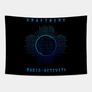 Graphic machine Kraftwerk blue Tapestry