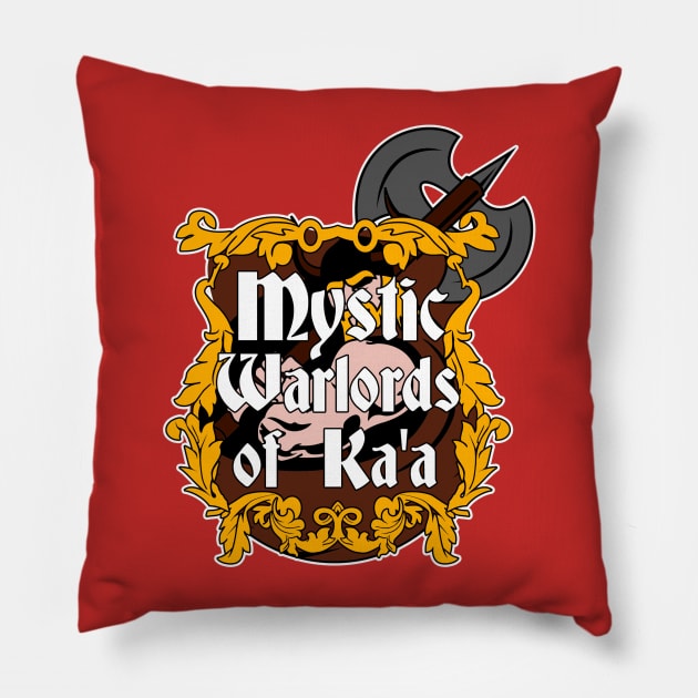 Mystic Warlords of Ka'a Pillow by Meta Cortex