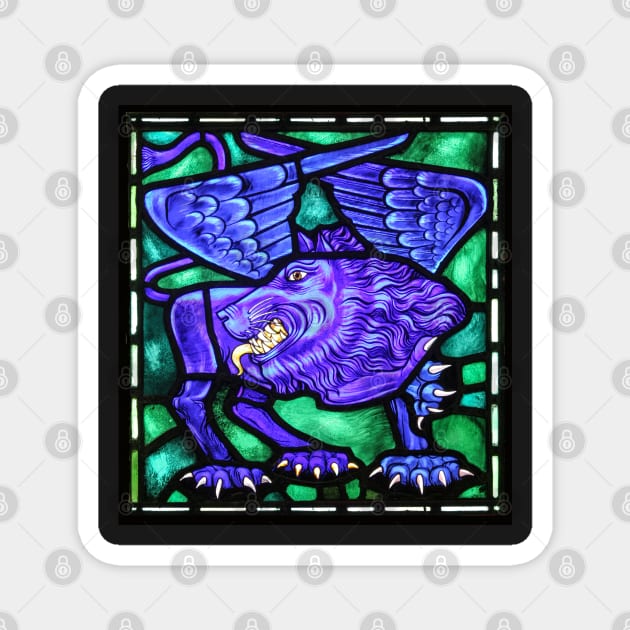 St. Mark's Winged Lion Evangelical Symbol Magnet by onepony