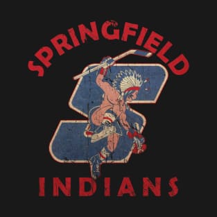 Springfield Indians Hockey 1974Retro Vintage T-Shirt