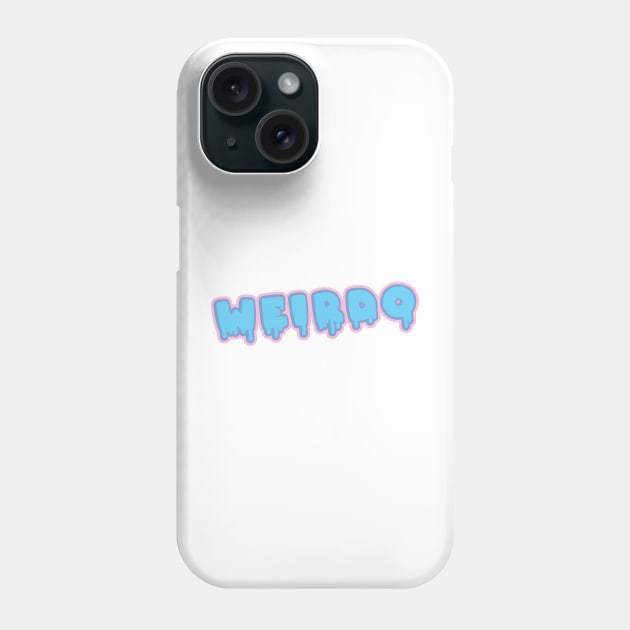Pastel Slime Weirdo on White Phone Case by Print Stop Studio