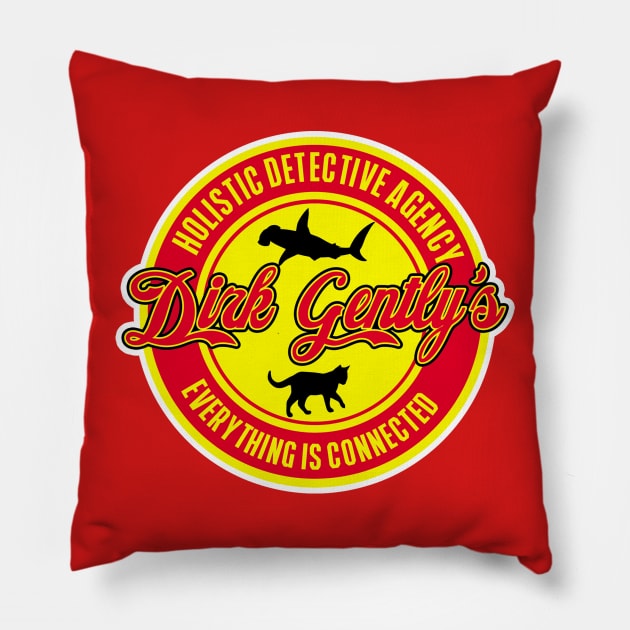 Holistic detective agency Pillow by SuperEdu