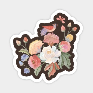 Victorian Flowers Magnet