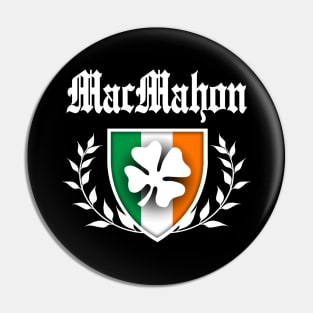 MacMahon Shamrock Crest Pin