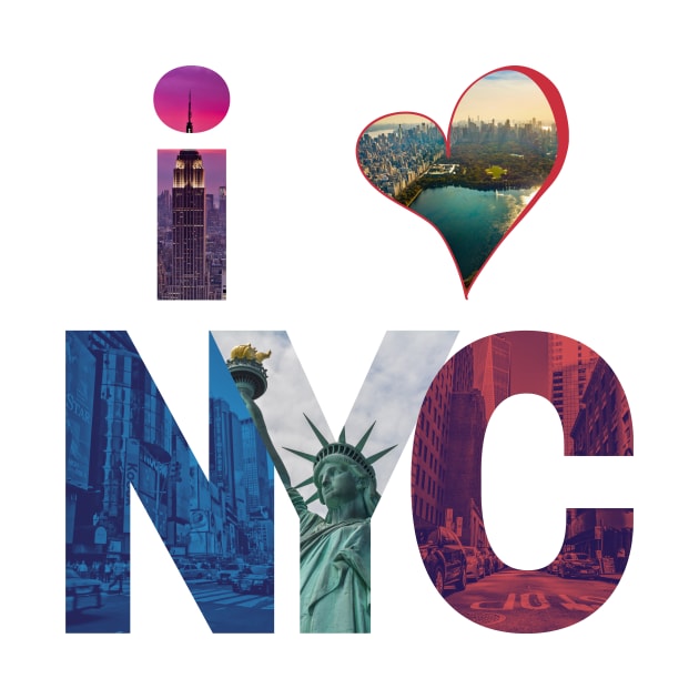 I LOVE ♥ NYC: A Cityscape Symphony by Amourist