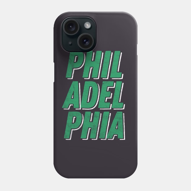 Philadelphia  // Retro Typography Design Phone Case by DankFutura