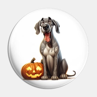 Halloween Great Dane Dog #3 Pin