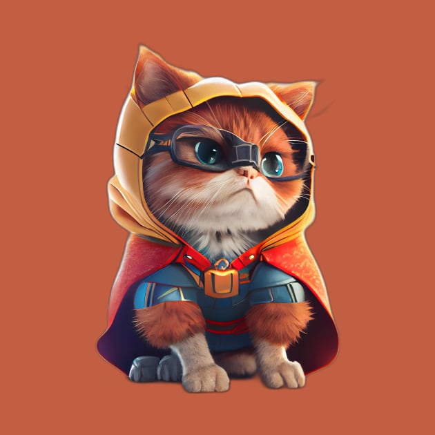 Superhero Cat by QUENSLEY SHOP