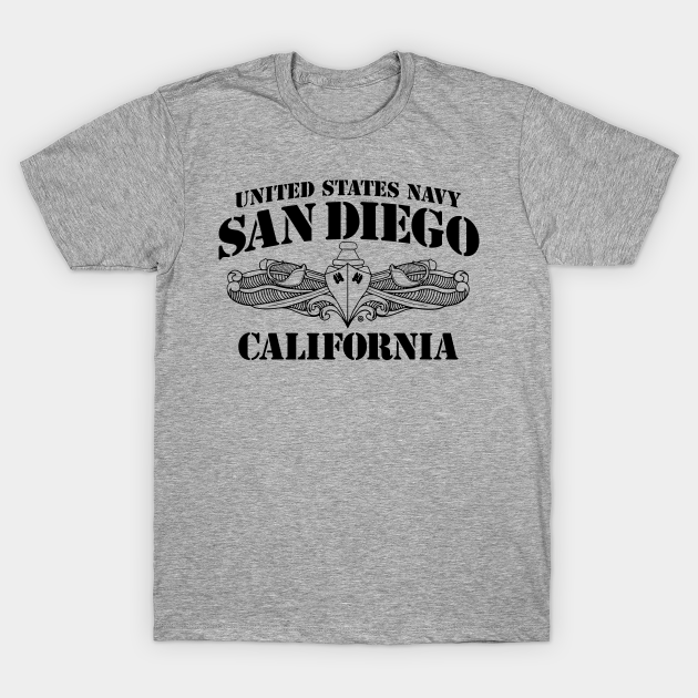 Navy San Diego - Navy - T-Shirt | TeePublic