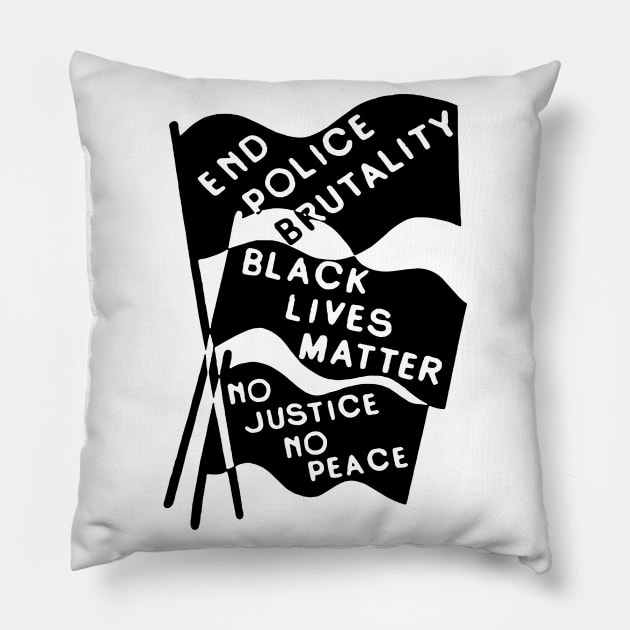 END POLICE BRUTALITY Pillow by TheCosmicTradingPost