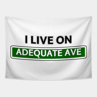 I live on Adequate Ave Tapestry