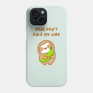 Please Don’t Kill My Vibe Peas and Kale Sloth Phone Case