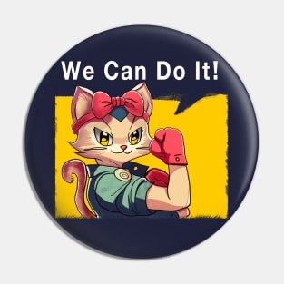 Rosie The Riveter - Cat Pin