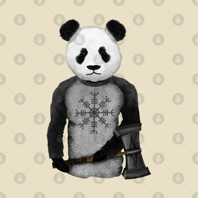 PANDA VIKING WARRIOR by mailboxdisco