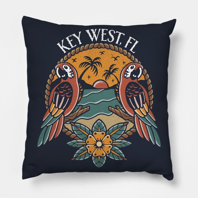 Key West Florida Keys Pillow by Sassee Designs