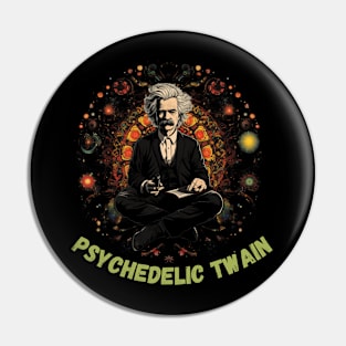 Zen Meditation - Psychedelic Mark Twain Pin