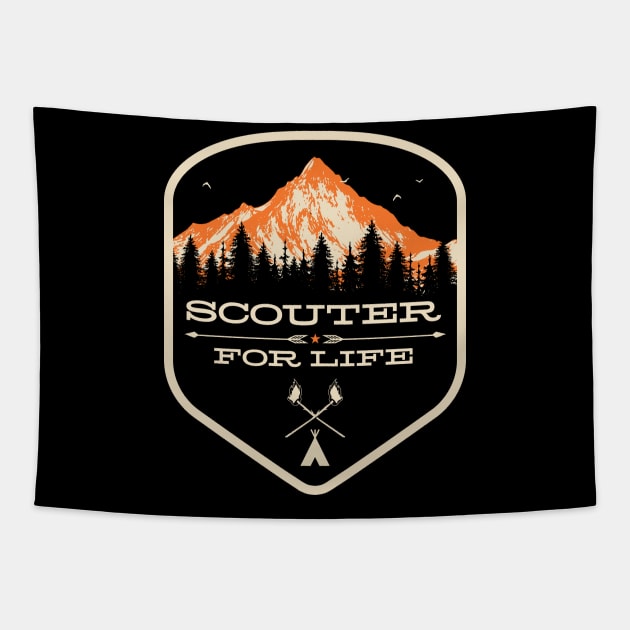 Scouter for Life - Camp Counselor Design - Camp Staff T-Design Tapestry by Vector Deluxe