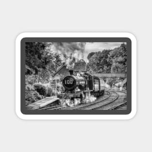 GWR 2857 100th Birthday - Black and White Magnet