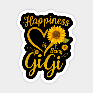 Happiness Is Being a Gigi – Cute Sunflower Grandma Tee Magnet