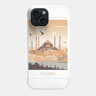 Sunset Silhouette of Istanbul Turkey Phone Case