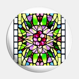 ART Stained Glass Window Pin