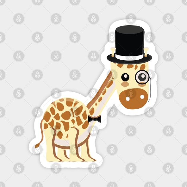 Gentleman Giraffe Magnet by mrsmauve