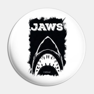 JAWS Abstract Minimalistic Fan Art Movie Poster Design Pin