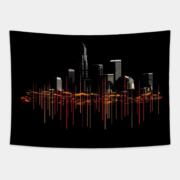 Phoenix Arizona Skyline City of USA Tapestry by Andrew World