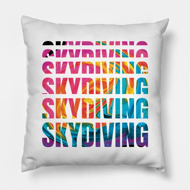 Skydiving Pillow by stu-dio-art