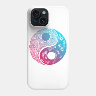 Dual Color Abstract Yin Yang Phone Case