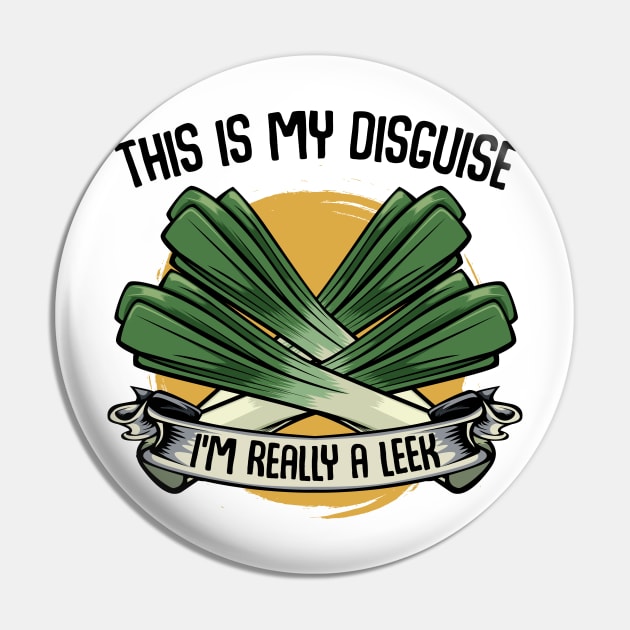 Leek Vegan Pin by Lumio Gifts