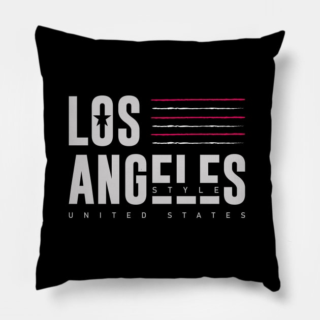 Los Angeles Pillow by TambuStore