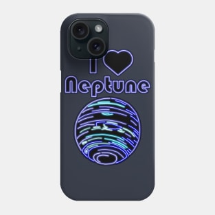 Electric Solar System I Love Neptune Phone Case