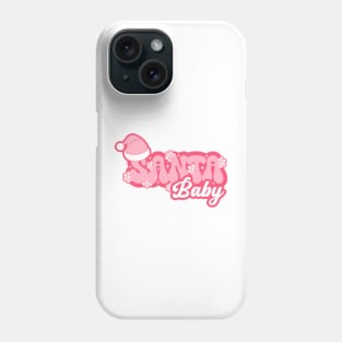 Santa Baby Pink Santa Hat Phone Case