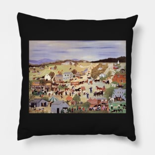 grandma moses Pillow