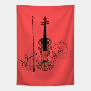 Awesome fantasy steampunk violin Tapestry