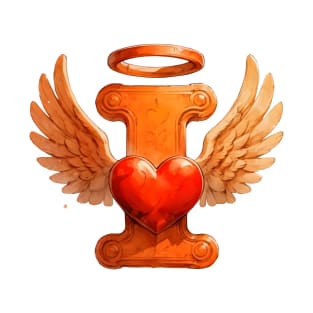 heart wings, I heart, I love you, Girlfriend-Boyfriend, Family, Couples, all rounder, T-Shirt